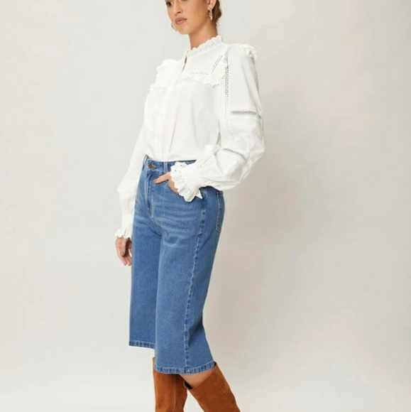 Premium cotton loose capris jeans size L - Picture 4 of 4